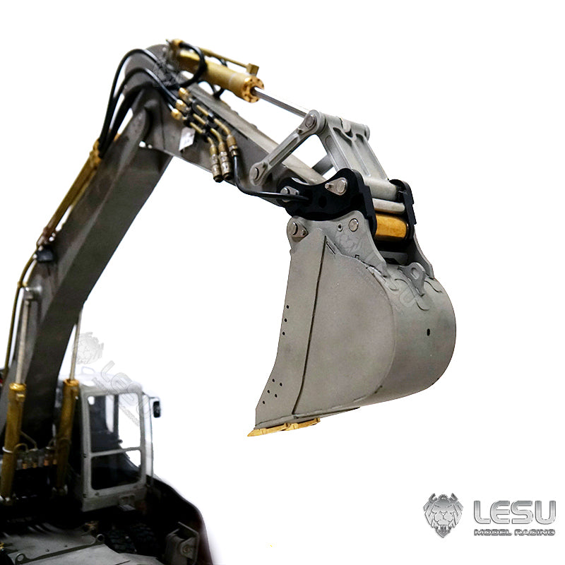 LESU 1/14 simulation hydraulic excavator PC360, wheel excavator, small short tail modified quick-release narrow bucket attachment
