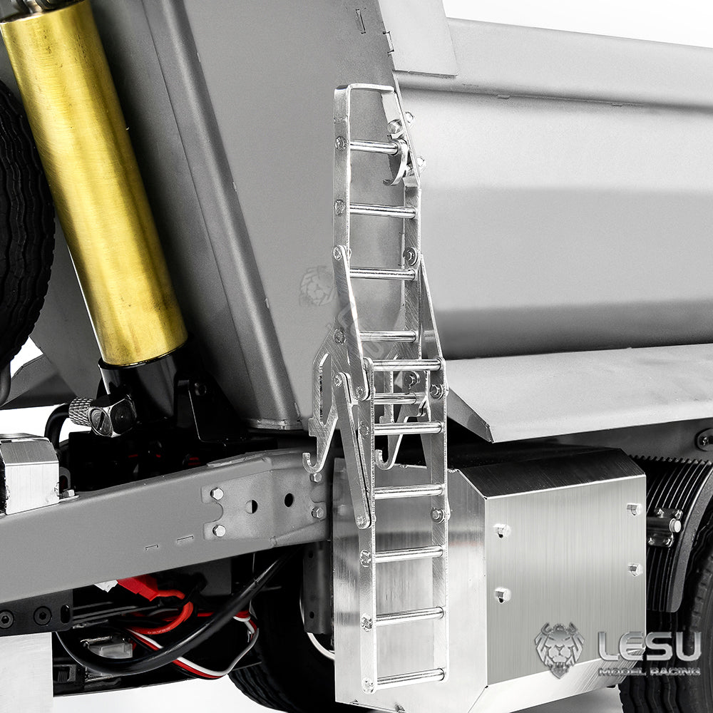 LESU 1/14 remote control toy model full trailer dump truck front hydraulic cylinder lifting U bucket LS-A0051-D
