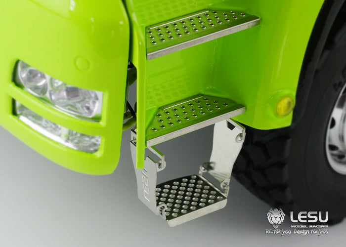 LESU 1/14 Tamiya Truck with new central differential differential lock bridge 8X8U bucket hydraulic dump truck model