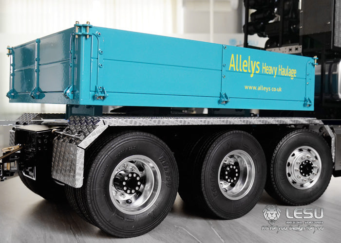 1/14 Truck Three-axle Fender LS-20160901-A-6 Stainless Steel Sand Plate Heavy Towing DIY Engineering Vehicle Model