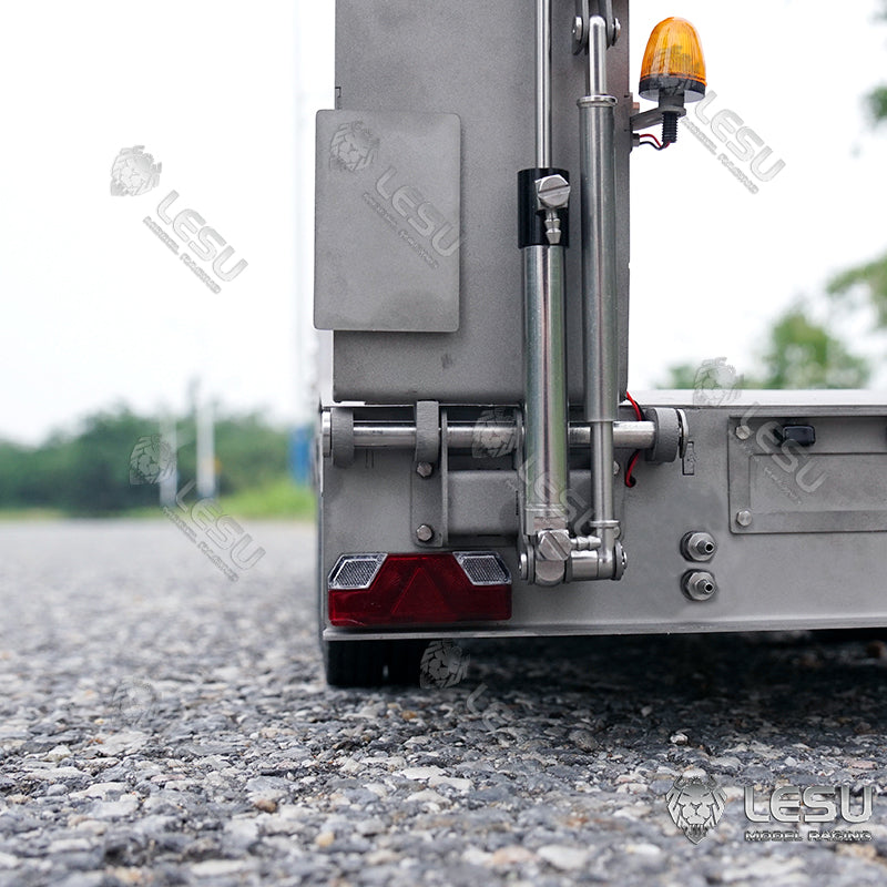 LESU 1/14 Tamiya hydraulic lift tailgate engineering trailer high load airbag suspension small wheel semi-trailer LS-A0020