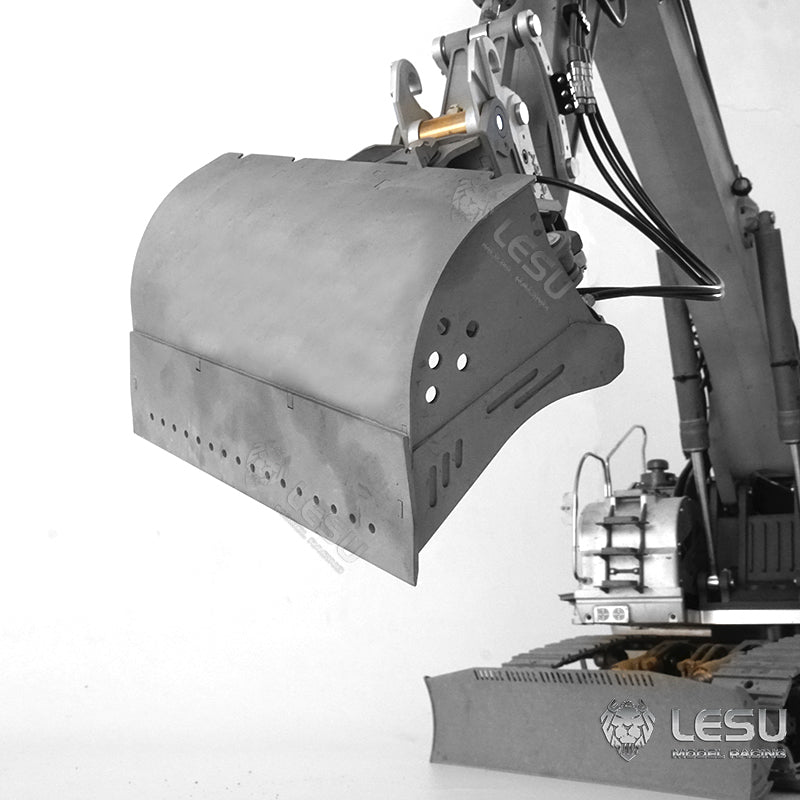 LESU 1/14 Engineering Machinery Model Excavator ET35 Modified Quick Release Tool Hydraulic Tilt Bucket Attachment