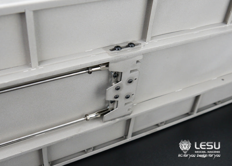 LESU 1/14 Truck Metal Toy Fully Unloaded Hydraulic Roll-off Truck Cargo Box Set LS20160901-H
