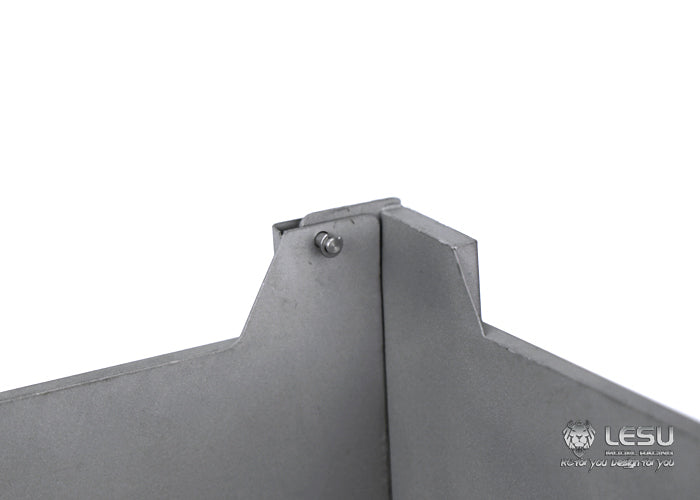 LESU 1/14 Tamiya Truck Model 8X8 Center Cylinder Dump Truck Bucket Stainless Steel Bucket LS-A0003