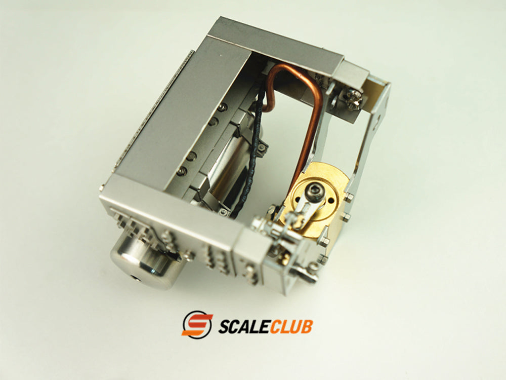 Scaleclub Model Metal Hydraulic Lifting Bridge with Gas Tank Tail Beam Set TSQWL-TY-1 for 1/14 RC Truck Trailer Truck Van