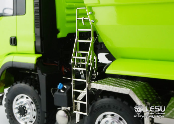LESU 1/14 Tamiya Truck with new central differential differential lock bridge 8X8U bucket hydraulic dump truck model
