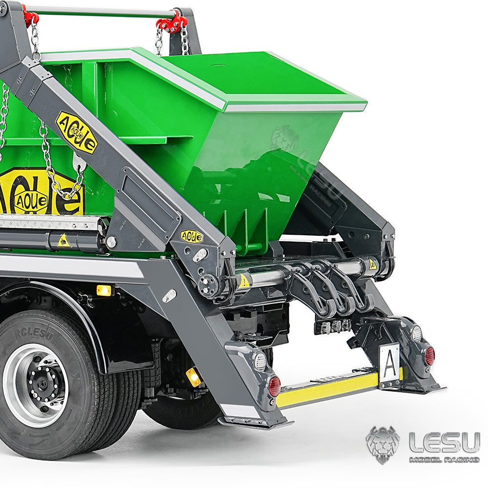 LESU 1/14 Truck 4*4 Hydraulic 4 Valve Rocker Tipper Loader High-end Neat Integrated Welded Copper Pipe
