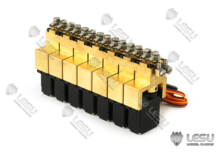 LESU hydraulic model multi-position reversing valve 1-7-way multi-way oil valve upgrade modification accessories or DIY