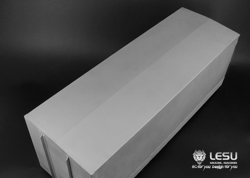 LESU 1/14 Truck Model Long 6X4 Flatbed Truck Modified Stainless Steel Container LS-A0015