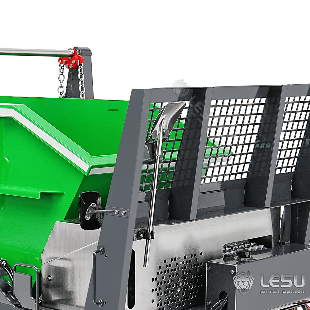 LESU 1/14 Truck 4*4 Hydraulic 4 Valve Rocker Tipper Loader High-end Neat Integrated Welded Copper Pipe