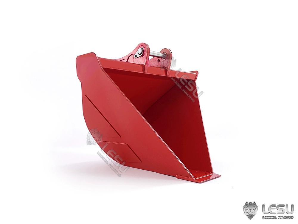 LESU 1/14 Engineering Machinery Model Excavator ET35 Modified Quick-Removal Metal Trapezoidal Bucket Attachment