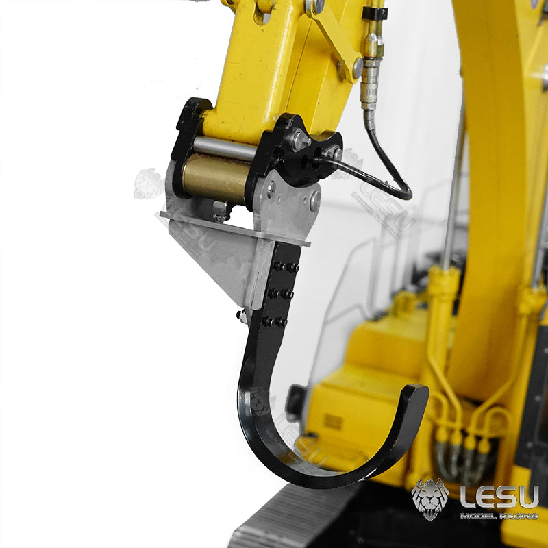 LESU 1/14 simulation hydraulic excavator PC360, wheel excavator, small short tail modified quick-detachable metal tool digging tree bucket attachment