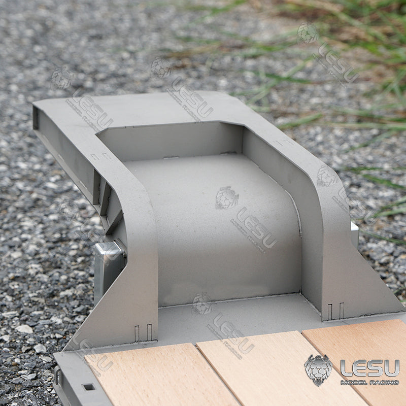 LESU 1/14 Tamiya Truck Engineering Trailer Metal Small Wheel Semi-trailer LS-A0005
