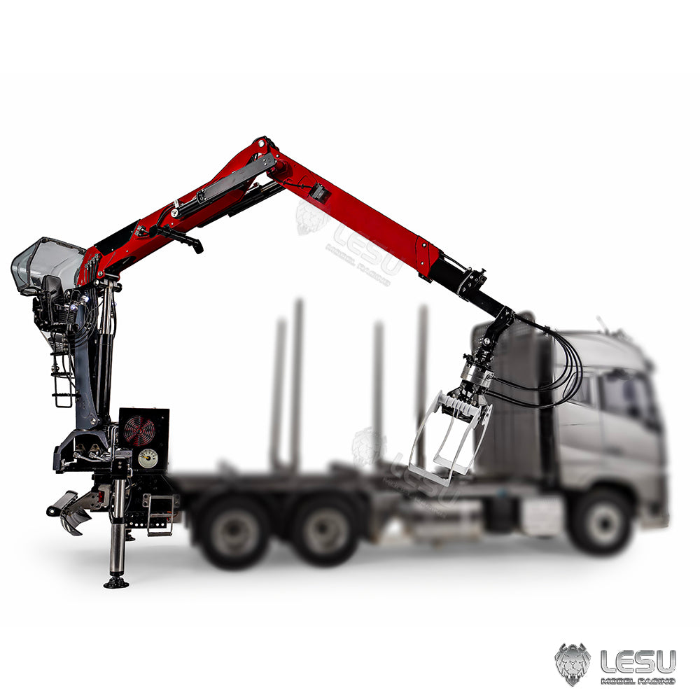 1/14 Truck Tractor Model Hydraulic Truck Crane Timber Crane with Flying Arm LS-A0002 Tamiya 8-way Valve