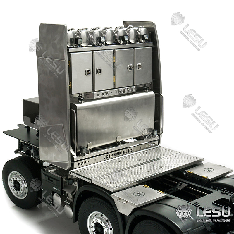 LESU 1/14 Truck Model Toy FH16 Heavy Towing Chassis 8X8 Full Drive Differential Lock Axle