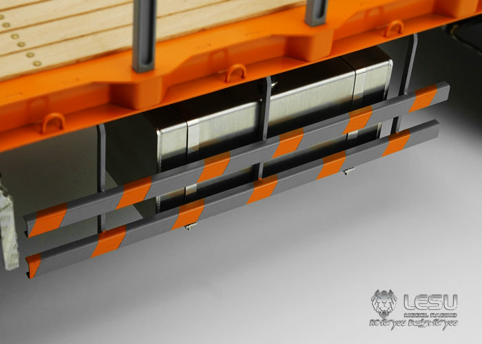 LESU LESU 1/14 Tamiya simulation modified remote control car truck model 6X4 flatbed truck transporter