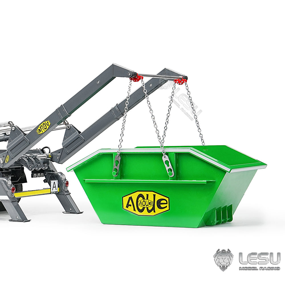 LESU 1/14 Truck 4*4 Hydraulic 4 Valve Rocker Tipper Loader High-end Neat Integrated Welded Copper Pipe