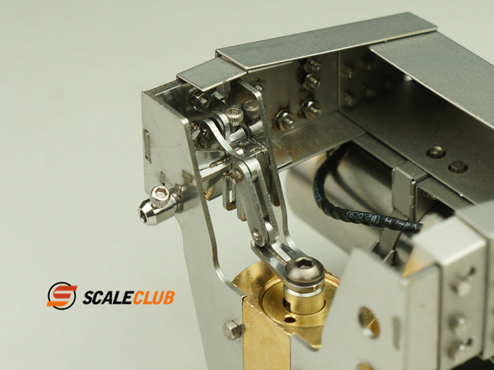Scaleclub Model Metal Hydraulic Lifting Bridge with Gas Tank Tail Beam Set TSQWL-TY-1 for 1/14 RC Truck Trailer Truck Van