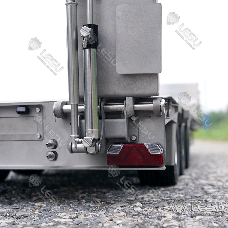 LESU 1/14 Tamiya hydraulic lift tailgate engineering trailer high load airbag suspension small wheel semi-trailer LS-A0020