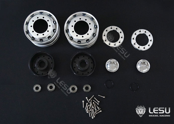 1/14 truck toy aluminum alloy CNC made front wheel hub W-2051 Tamiya tractor model accessories