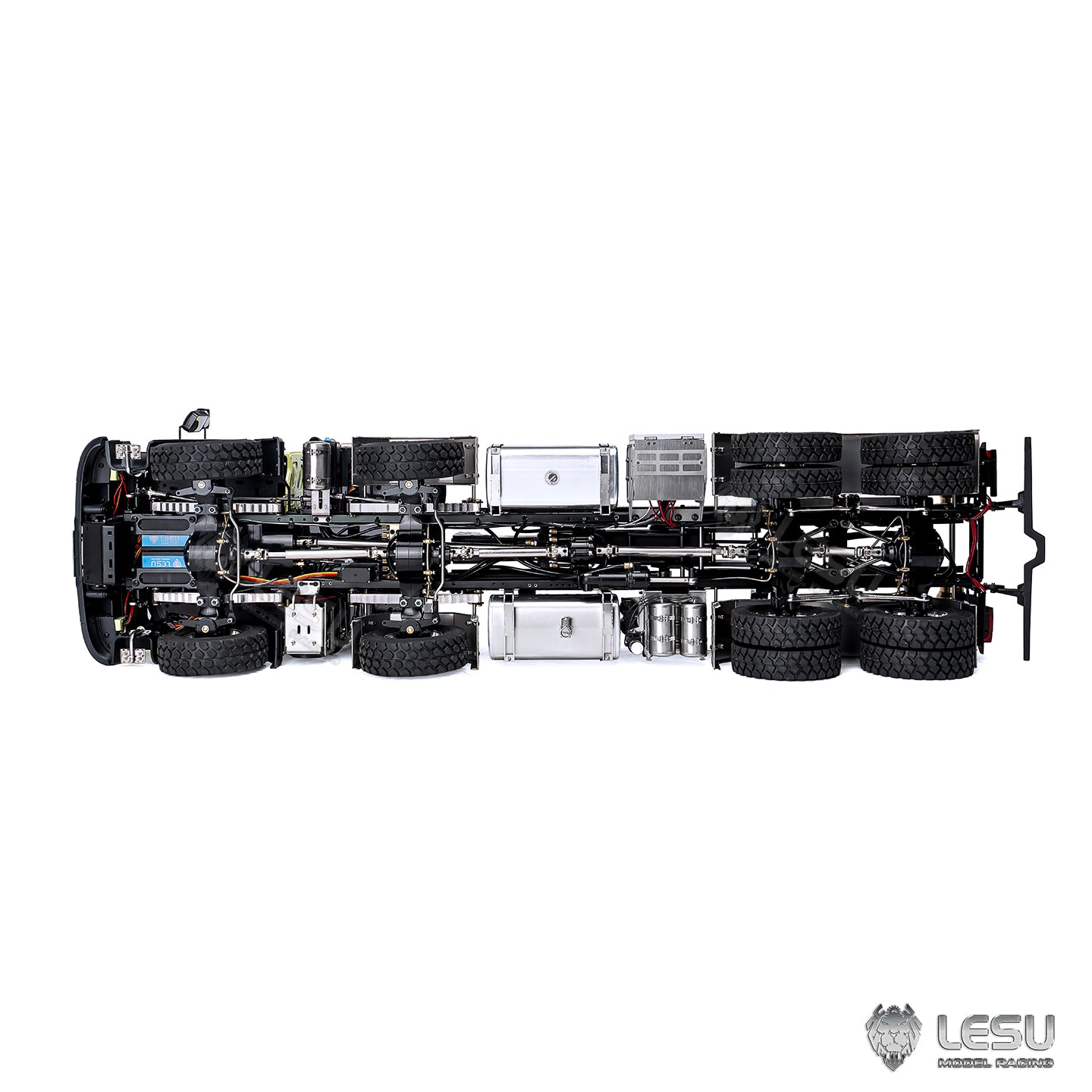 LESU 1/14 Roll-on/Roll-off Truck Crane Full Unloading Volvo Spray Paint RTR Truck Remote Control Model Metal Toy