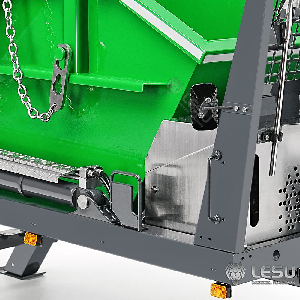 LESU 1/14 Truck 4*4 Hydraulic 4 Valve Rocker Tipper Loader High-end Neat Integrated Welded Copper Pipe