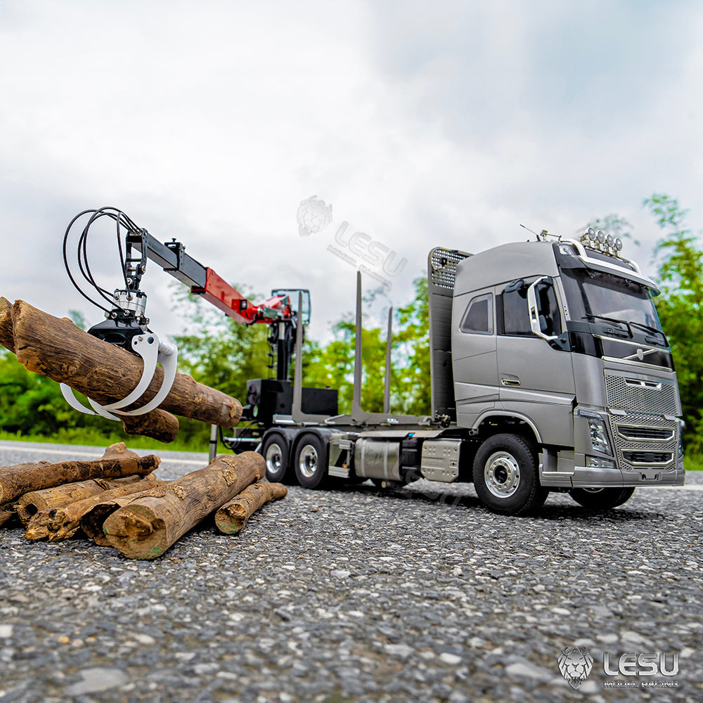 1/14 Truck Tractor Model Hydraulic Truck Crane Timber Crane with Flying Arm LS-A0002 Tamiya 8-way Valve
