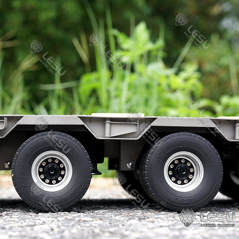 LESU 1/14 Tamiya hydraulic lift tailgate engineering trailer high load airbag suspension small wheel semi-trailer LS-A0020