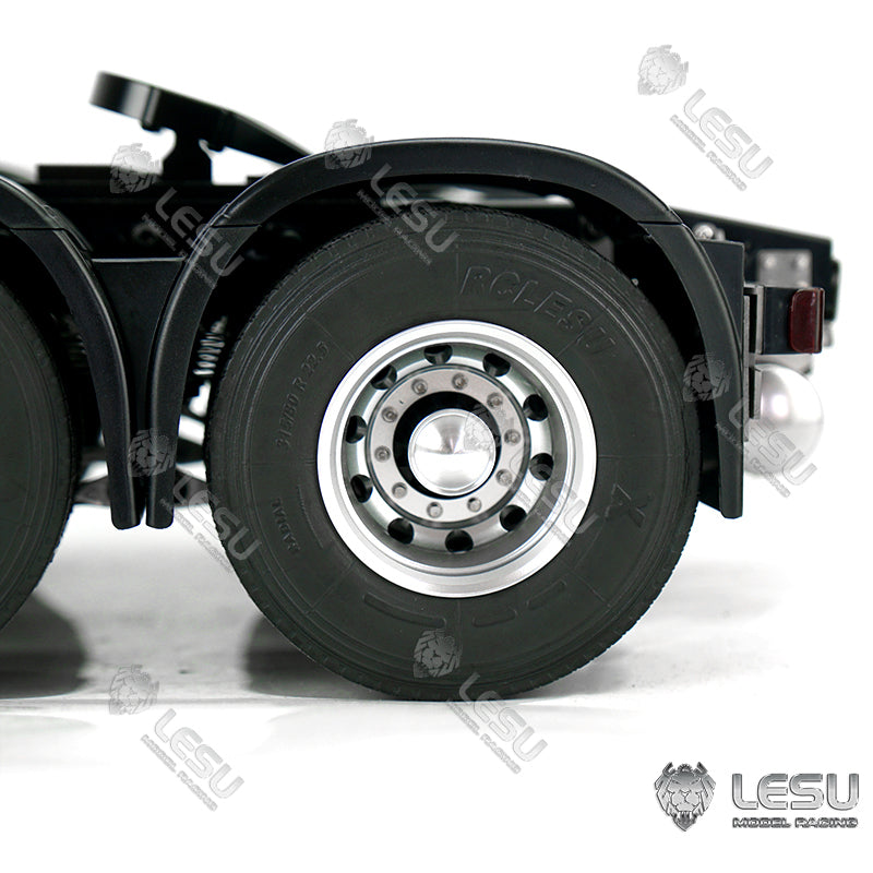 LESU 1/14 Tamiya Volvo 6X6 tractor truck model toy model metal chassis shell can be directly installed