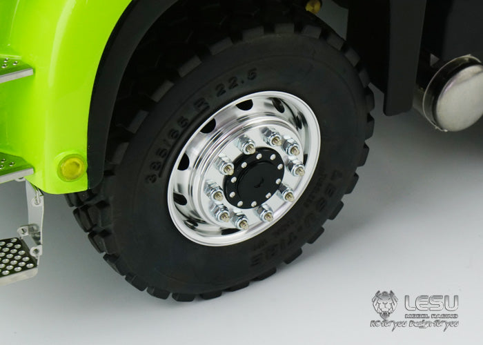 LESU 1/14 Tamiya Truck with new central differential differential lock bridge 8X8U bucket hydraulic dump truck model