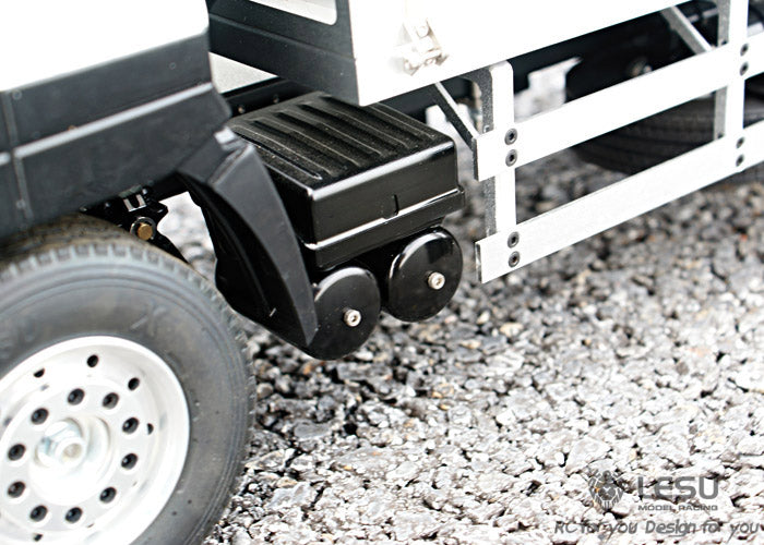 LESU 1/14 Simulation Truck 6X4 Metal Flatbed Truck Transporter Modified Remote Control Model Toy