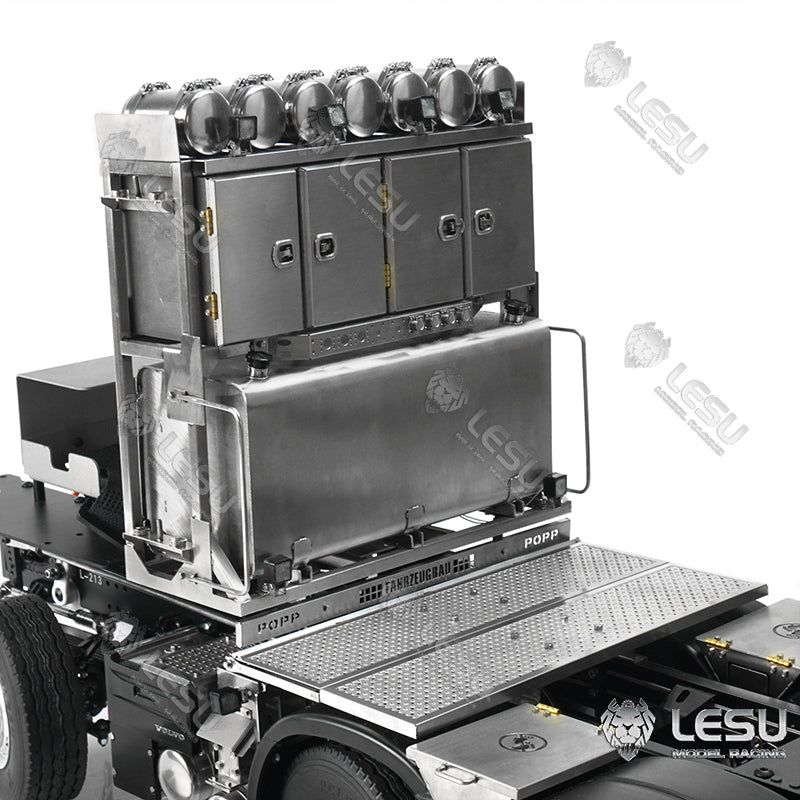 LESU 1/14 Truck Model Toy FH16 Heavy Towing Chassis 8X8 Full Drive Differential Lock Axle