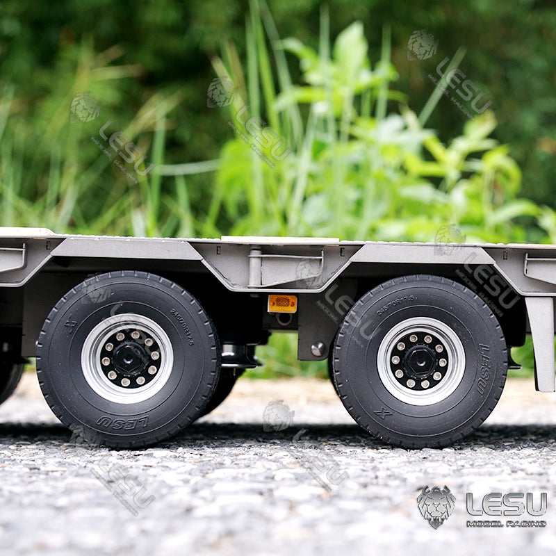 LESU 1/14 Tamiya hydraulic lift tailgate engineering trailer high load airbag suspension small wheel semi-trailer LS-A0020