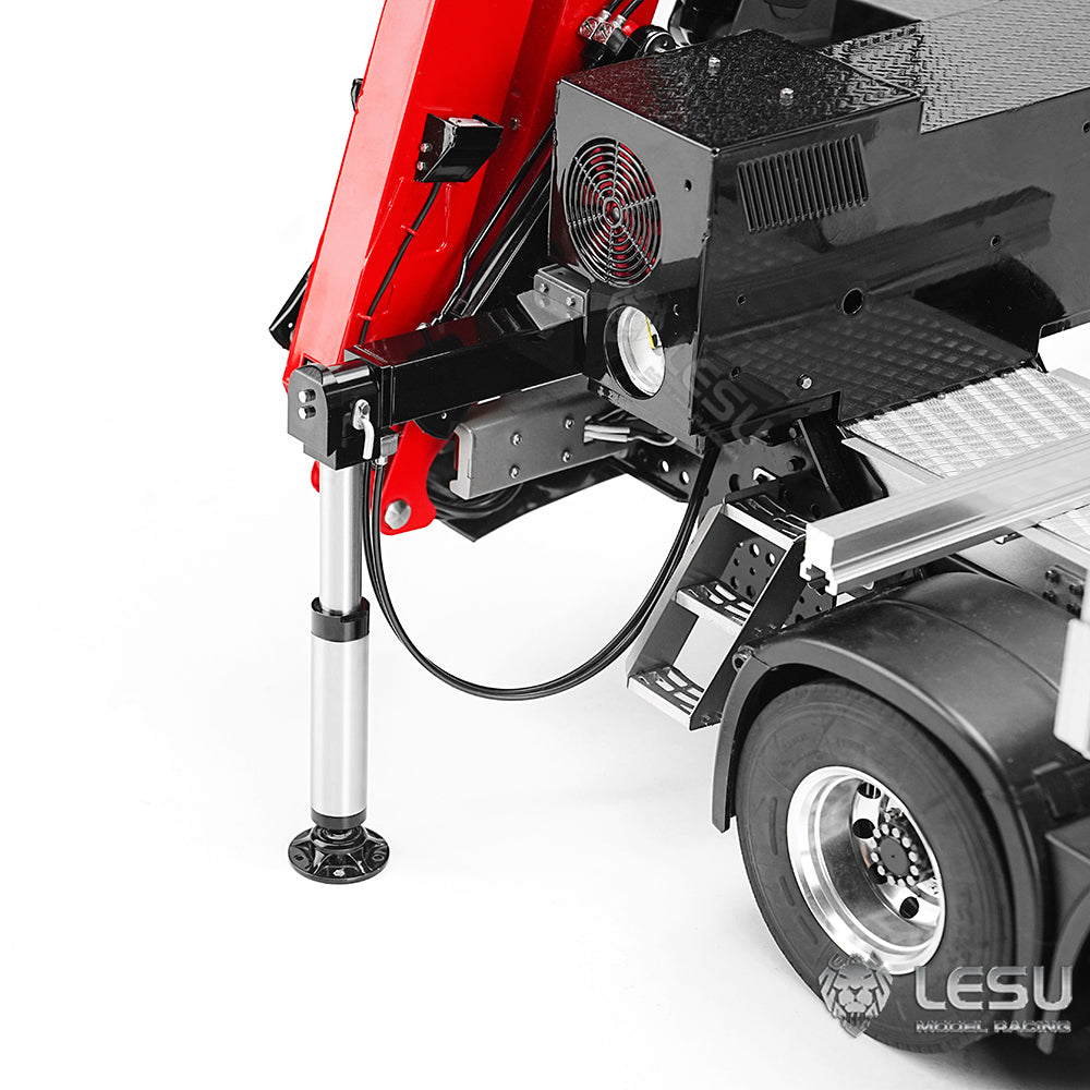 LESU 1/14 truck model FH16 6*6 timber crane complete vehicle without cab Tamiya timber truck