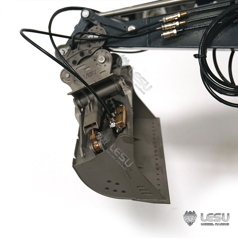 LESU 1/14 Engineering Hydraulic Excavator CAT 374F Modified Quick Release Tool Hydraulic Tilt Bucket Attachment