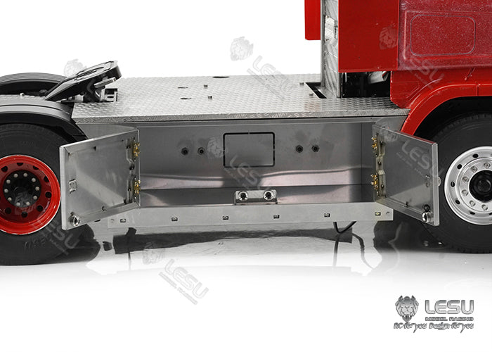 LESU RC tractor truck model toy metal pedal side skirt tool box set G-6247 for Tamiya 1/14 R470 R620 upgrade modification parts