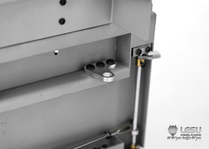 LESU 1/14 Tamiya Truck Model 8X8 Center Cylinder Dump Truck Bucket Stainless Steel Bucket LS-A0003