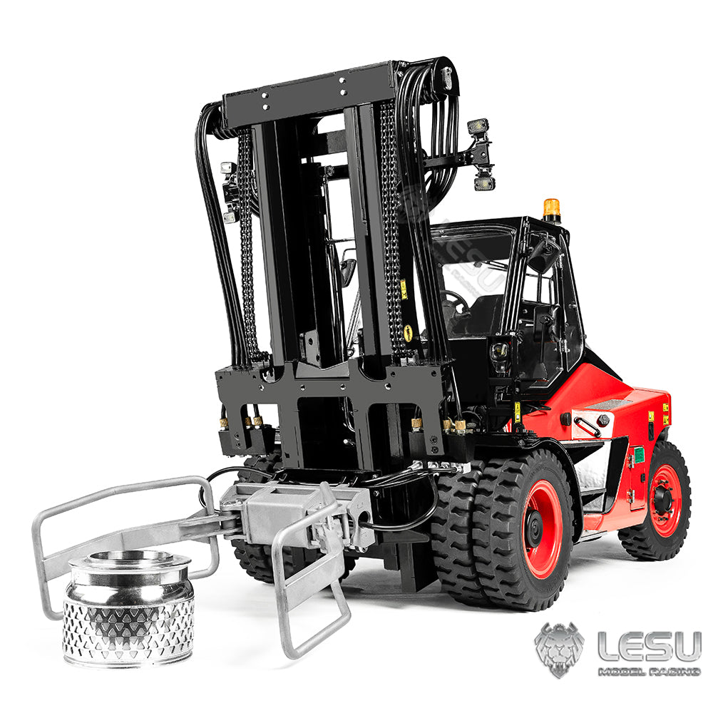 LESU 1/14 Simulation Heavy Forklift Model Toy Aoue-LD160S Forklift Attachment Collection