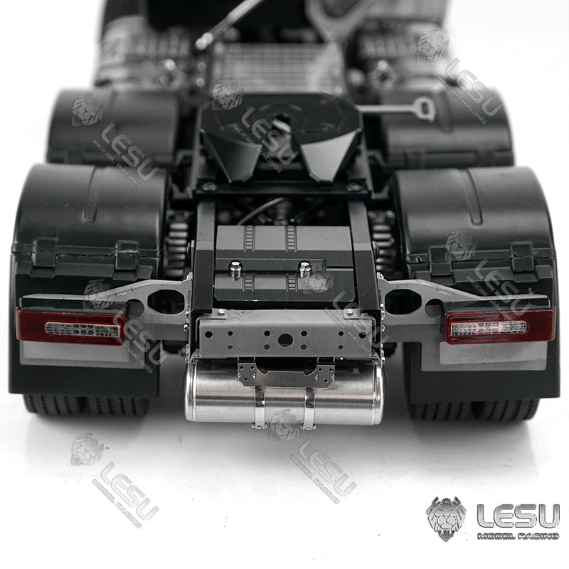LESU 1/14 Tamiya Volvo 6X6 tractor truck model toy model metal chassis shell can be directly installed
