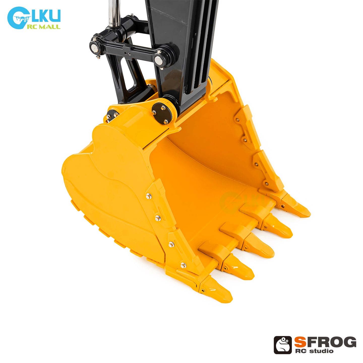 1/14 Sfrog model metal remote control E400 excavator model equipped with three pump system curved linear reversing valve
