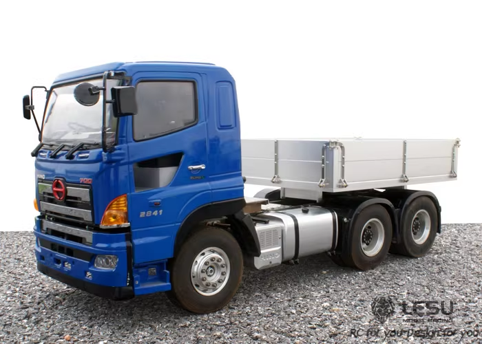 LESU1/14 Tamiya heavy tractor 8*8 remote control car model modified 280MM cargo box LS-20160303