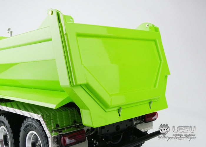 LESU 1/14 Tamiya Truck with new central differential differential lock bridge 8X8U bucket hydraulic dump truck model