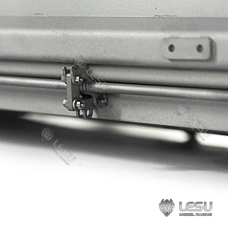 LESU 1/14 Tamiya MAN 8X8 hydraulic dump truck model modified stainless steel one-way bucket