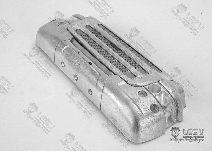 1/14 Truck Model R730 Front Grille Bumper Set Tamiya Tractor DIY Metal CNC Parts LESU