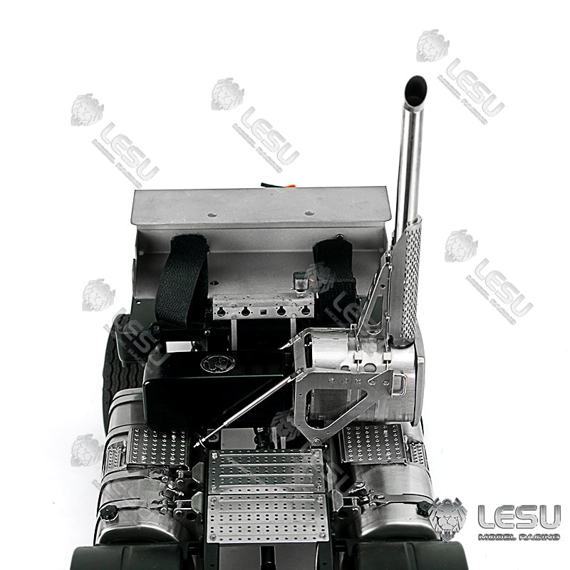 LESU 1/14 Tamiya Volvo 6X6 tractor truck model toy model metal chassis shell can be directly installed
