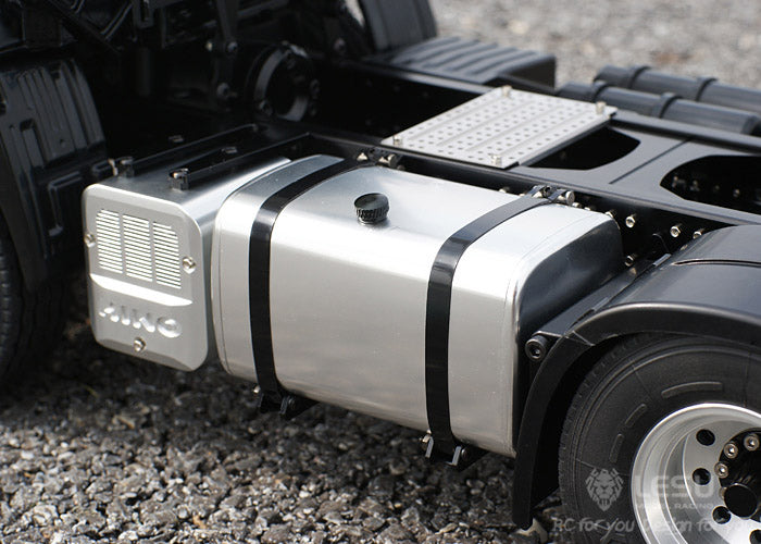 LESU 1/14 Tamiya Hino tractor truck model 6X4 tractor metal chassis modified car