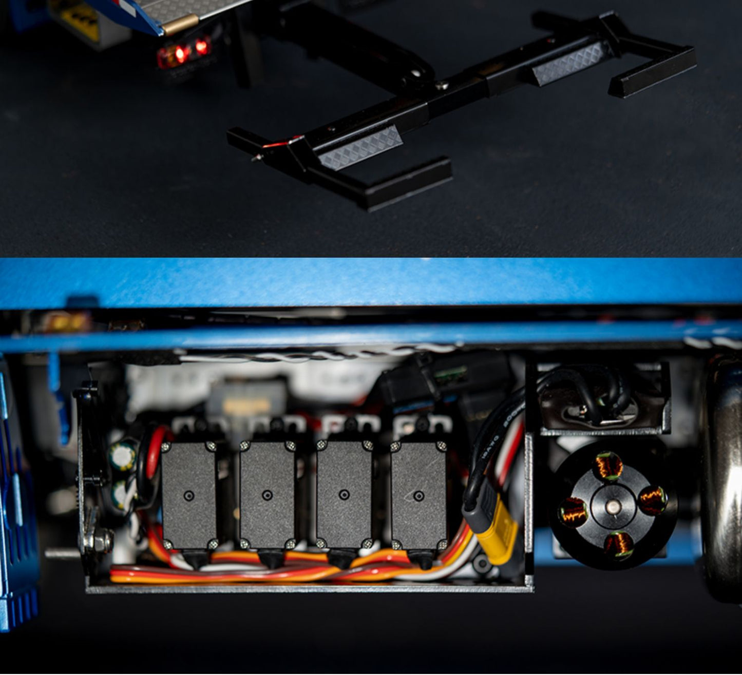 JDMODELJDM-196 1:14 tow truck model, rescue truck, 4X4, trailer, flatbed,