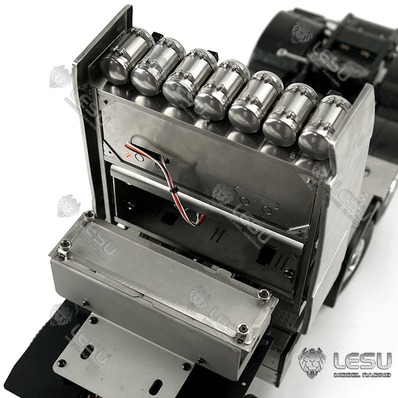 LESU 1/14 Truck Model Toy FH16 Heavy Towing Chassis 8X8 Full Drive Differential Lock Axle