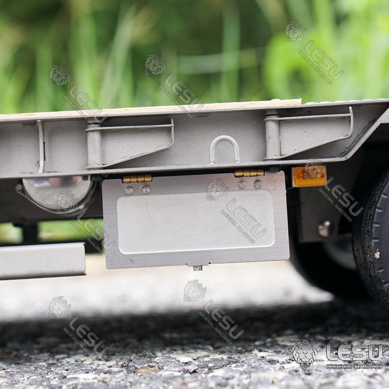 LESU 1/14 Tamiya hydraulic lift tailgate engineering trailer high load airbag suspension small wheel semi-trailer LS-A0020