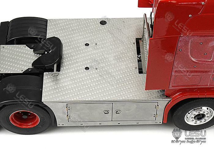 LESU RC tractor truck model toy metal pedal side skirt tool box set G-6247 for Tamiya 1/14 R470 R620 upgrade modification parts